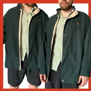 Vintage YSL dark green jacket
